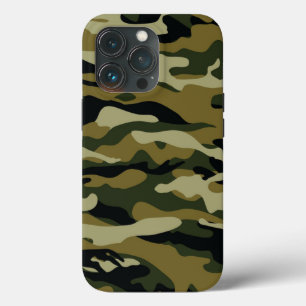 Dark Green Camo iPhone 13 Pro Case