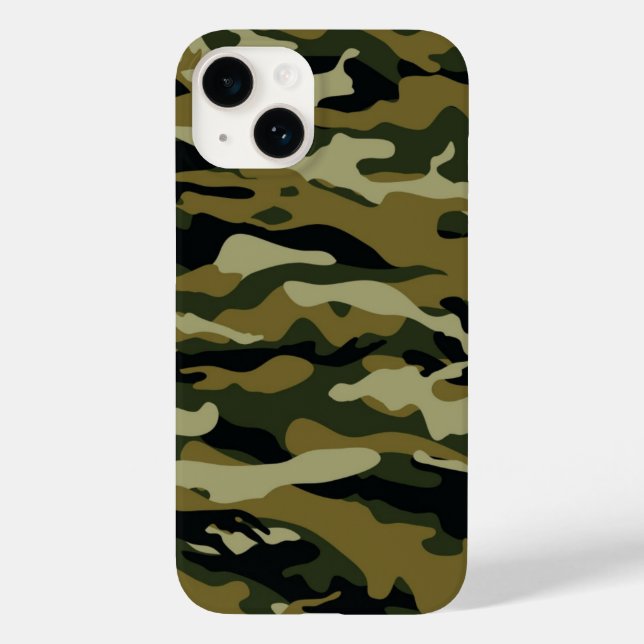 Dark Green Camo Case-Mate iPhone Case (Back)