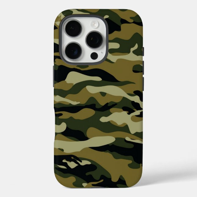 Dark Green Camo Case-Mate iPhone Case (Back)