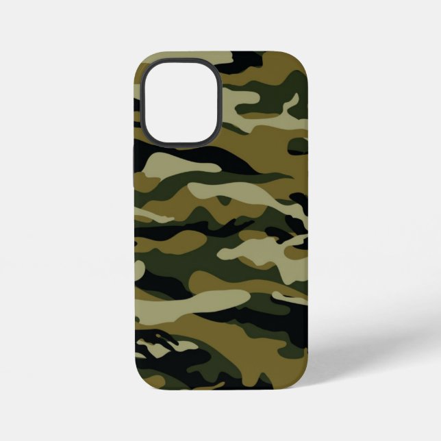 Dark Green Camo iPhone Case (Back)