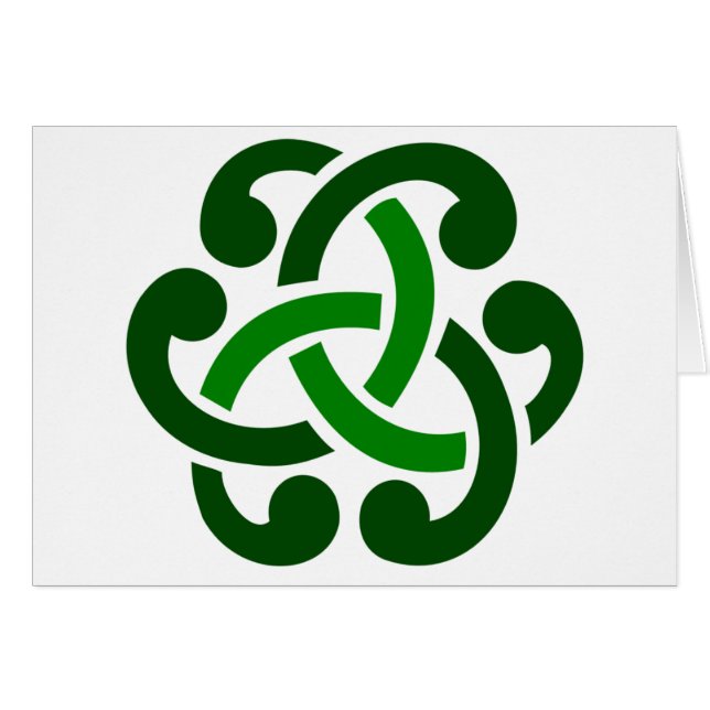Dark Green Celtic Knot (Front Horizontal)