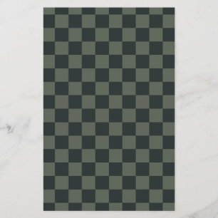 Dark Green Chequerboard