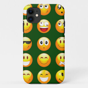 dark green emoji Case-Mate iPhone case