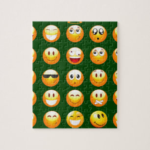 dark green emoji jigsaw puzzle