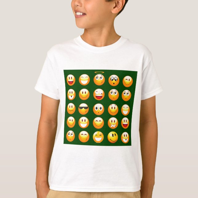 dark green emoji T-Shirt (Front)