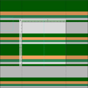 Dark Green, Light Grey, Sea Green & Brown Pattern Fabric