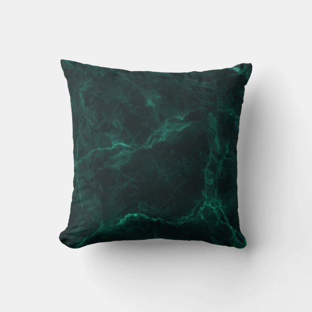 Dark green marble, seamless texture. cushion (Front)
