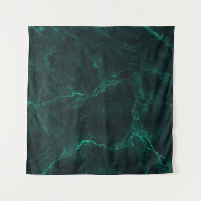 Dark green marble, seamless texture. tapestry (Front)