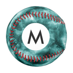 Dark Green Marble Texture Baseball