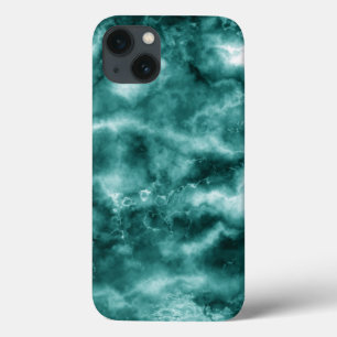 Dark Green Marble Texture iPhone 13 Case