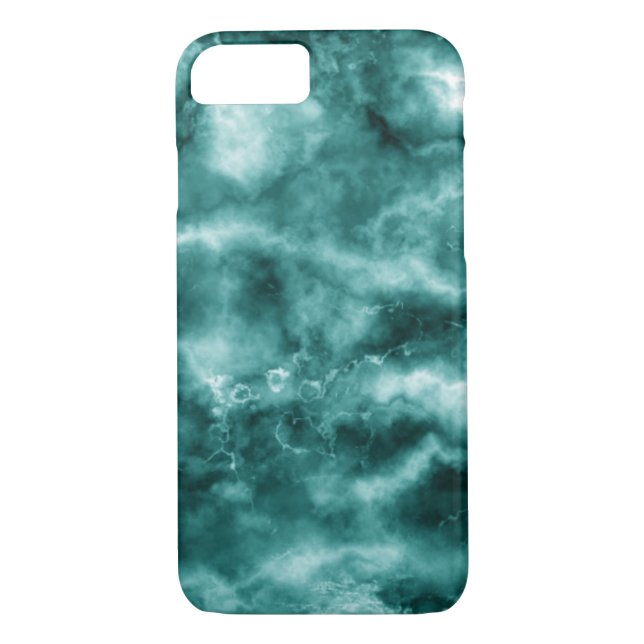 Dark Green Marble Texture Case-Mate iPhone Case (Back)