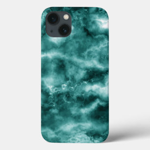 Dark Green Marble Texture iPhone 13 Case