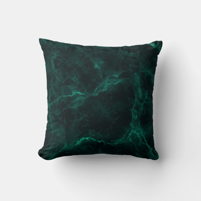 Dark green marble texture cushion (Front)