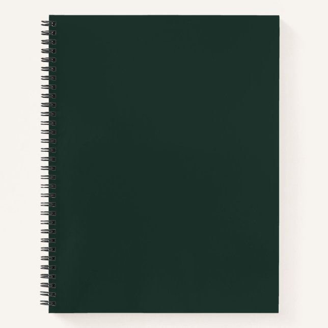 Dark Green Notebook (Front)