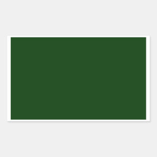 Dark Green Rectangular Sticker