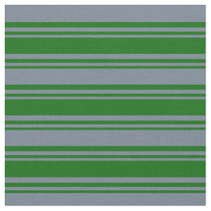 Dark Green & Slate Grey Coloured Pattern Fabric