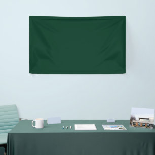 Dark Green Solid Colour Banner