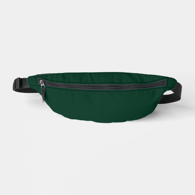 Dark Green Solid Colour Bum Bags (Front)