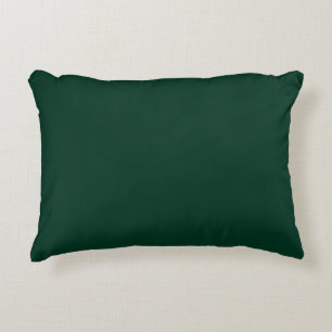 Dark Green Solid Colour Decorative Cushion