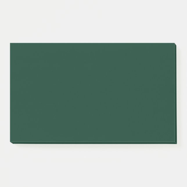 Dark Green Solid Colour Post-it Notes (Front)