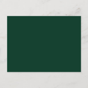 Dark Green Solid Colour Postcard