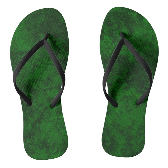 Dark green texture textured suede marble granite s jandals (Footbed)