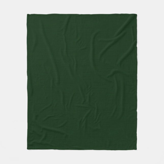 Dark green textured fleece blanket (Front)