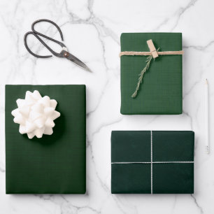 Dark green textured wrapping paper sheet