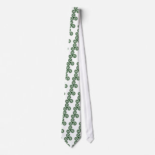 Dark Green Triskele Tie