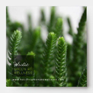 Dark Green Tropical Succulent Grass Texture Photo Envelope