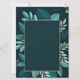 Dark Greenery Elegant card