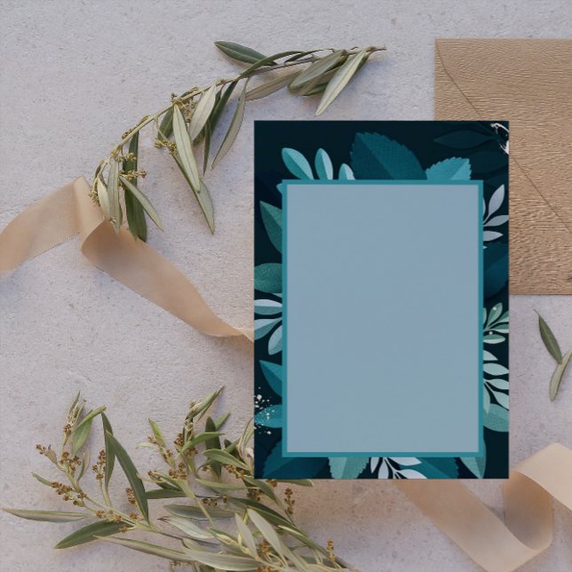 Dark Greenery Elegant  Stationery (Creator Uploaded)