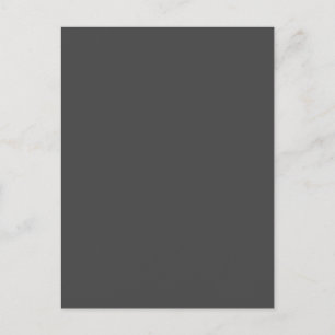 Dark Grey #434343, Friar Grey Holiday Postcard