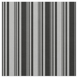 Dark Grey and Black Coloured Striped Pattern Fabric