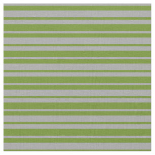 Dark Grey and Green Lined Pattern Fabric