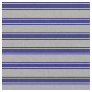 Dark Grey and Midnight Blue Coloured Pattern Fabric