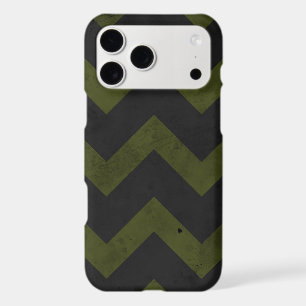Dark grey army green vintage chevron pattern lines