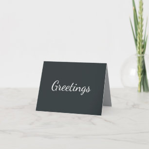 Dark Grey Azure Card