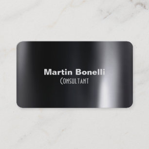 Dark Grey Background Professional Business Card
