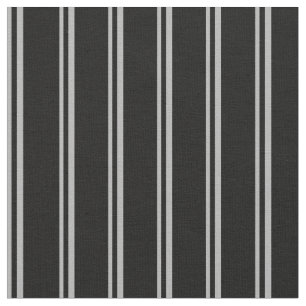 Dark Grey & Black Coloured Pattern of Stripes Fabric