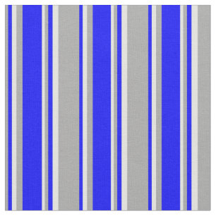 Dark Grey, Blue, and Light Cyan Lines Fabric