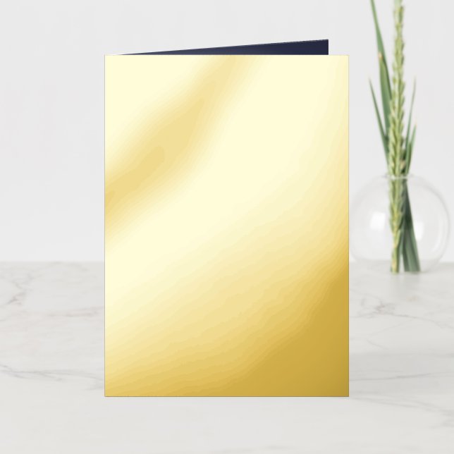 Dark Grey Blue Custom  Personalised  Foil Greeting Card (Front)