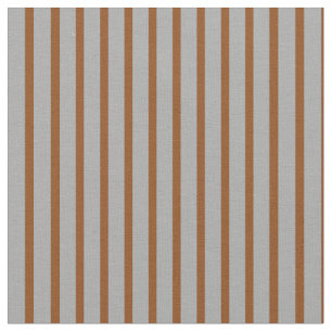 Dark Grey & Brown Coloured Stripes Fabric