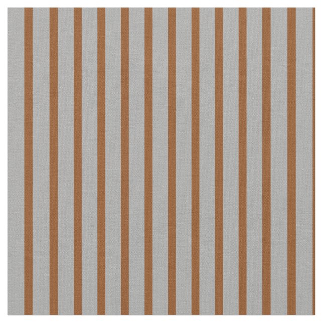 Dark Grey & Brown Coloured Stripes Fabric (Close Up)
