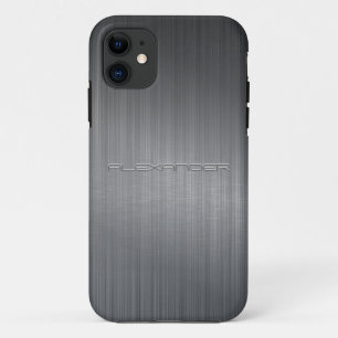 Dark Grey Brushed Aluminium Print Case-Mate iPhone Case