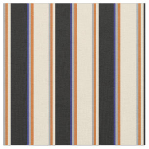 Dark Grey, Chocolate, Beige, Black & Midnight Blue Fabric