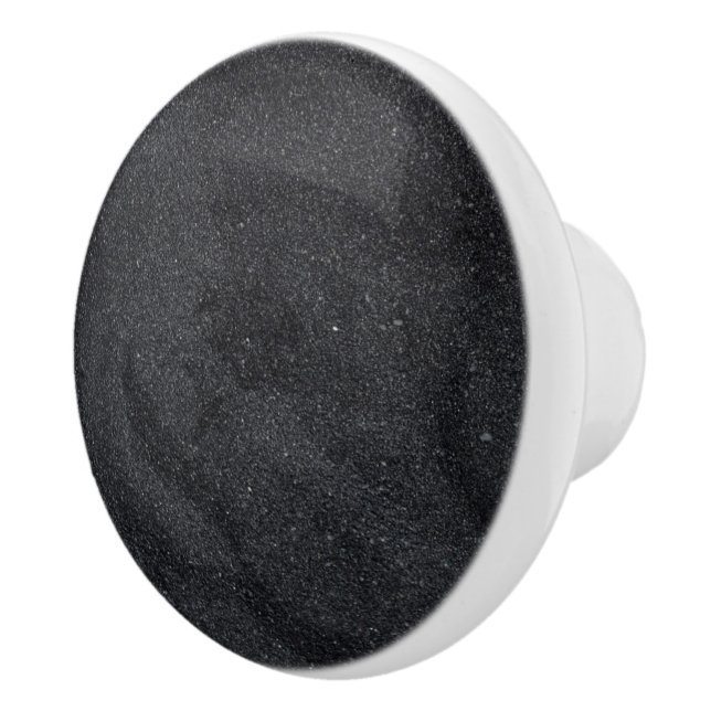 Dark Grey Glitter Ceramic Knob (Right)