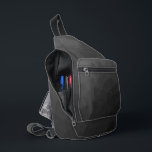 Dark Grey gradient geometric mesh pattern Sling Bag<br><div class="desc">Grey gradient geometric mesh pattern Printed bag. Cool fashion accessory bag for everyone. Triangle geometric mesh with light to dark Grey ombre gradient design.</div>