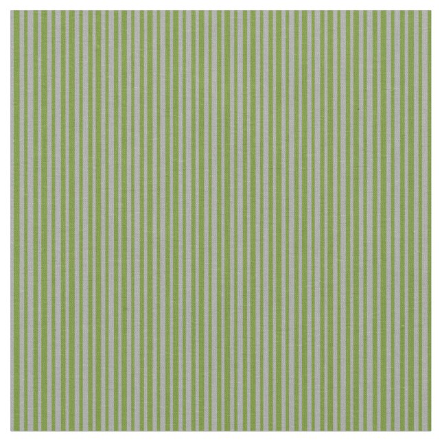 Dark Grey & Green Coloured Pattern of Stripes Fabric (Close Up)