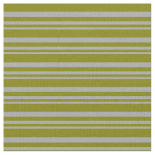 Dark Grey & Green Lines Pattern Fabric